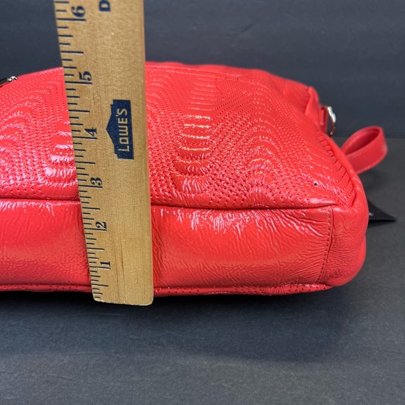 Hobo International Vibrant Red Tote Bag Crossbody Bag Shoulder Bag Leather - Picture 6 of 10